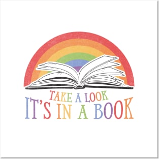 Take a Look It's In a Book cute variant - Reading Rainbow 80s 90s by Kelly Design Company Posters and Art